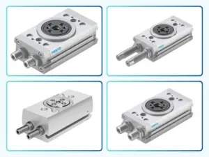 Festo DRRD semi-rotary drives for precise rotary motion control in industrial automation and pneumatic handling systems.