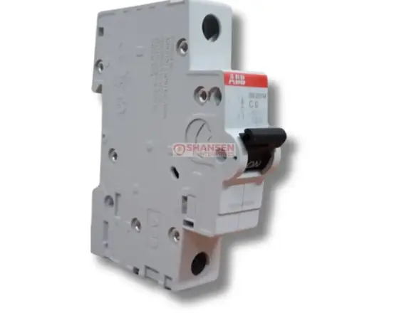 ABB Brand SB201M-C6 Miniature Circuit Breaker - 1P - C - 6 A