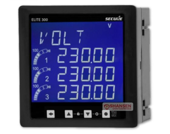 Secure Elite 300 (30A/30B) Multifunction Panel Meter | RS-485, THD to 31st