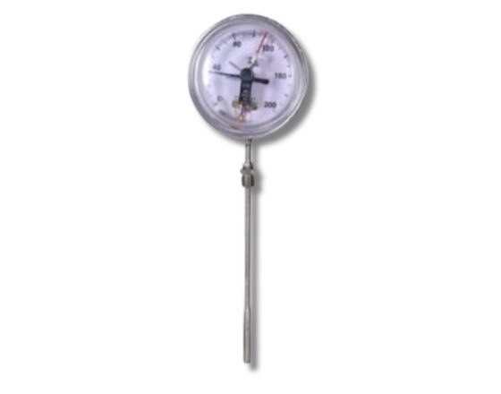H Guru Mercury In Steel Rigid Stem Type Temperature Gauge
