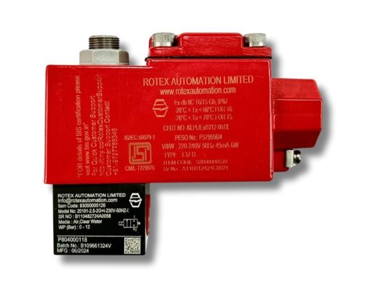 Rotex Solenoid Valve with Flame Proof Coil